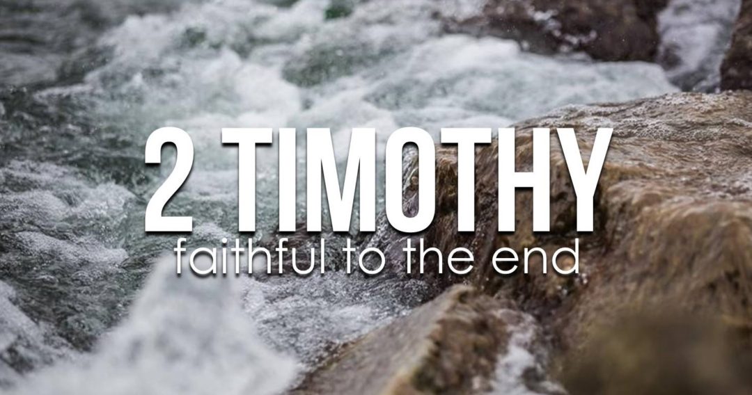 “Paul’s encouragement” How do we live in troubled times?
